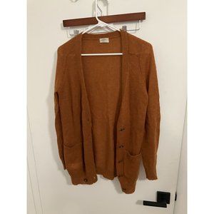 Wallace Women's Mohair Blend Cardigan, Camel Brown, Small